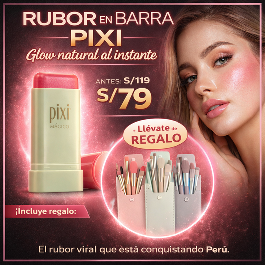 RUBOR PIXI + SET DE BROCHAS DE REGALO